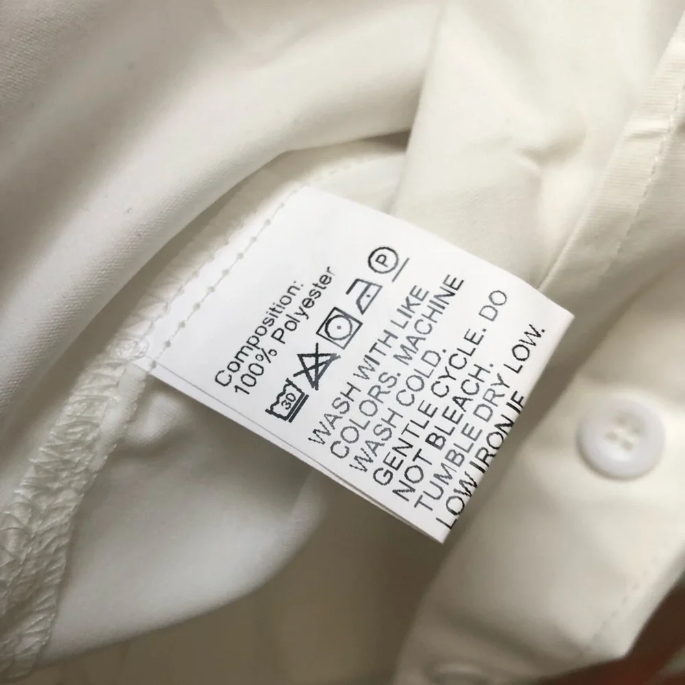 SHEIN white tail asymmetrical blouse NWT - Picture 12 of 16